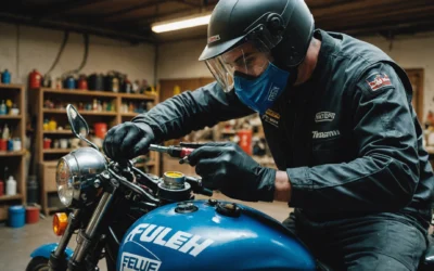 Les secrets de la peinture moto : techniques pour une carrosserie éblouissante !